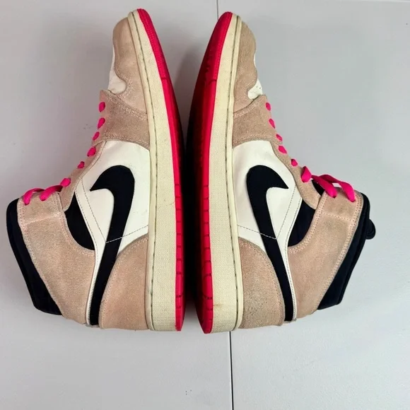 Air Jordan 1 Mid SE Crimson Tint Men’s Size 12 Pink Laces 852542-801 - Picture 2 of 10